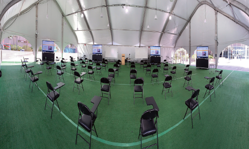 Inside View of Outdoor Classroom